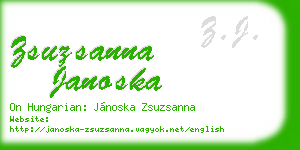 zsuzsanna janoska business card