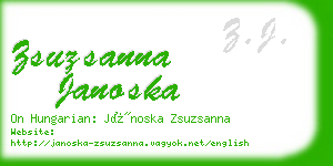 zsuzsanna janoska business card